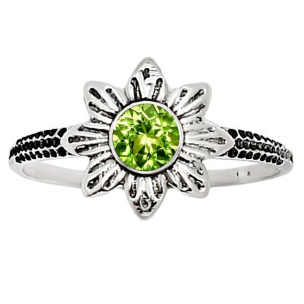 Peridot Ring size-6 R-1710 SDR252742